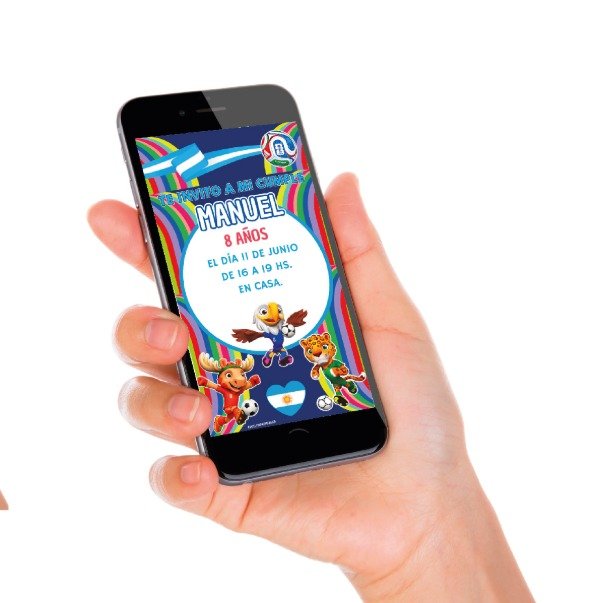 Producto - Invitación digital MUNDIAL 2026 / Opción 1 . EDITABLE EN CANVA