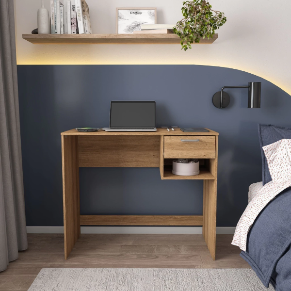 Producto - Escritorio con cajon color madera - 0