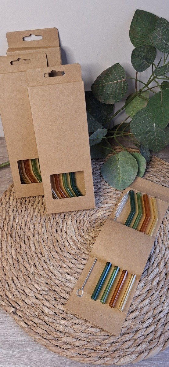 Producto - SET X 4 SORBETES CURVOS COLOR  20 CM - 1