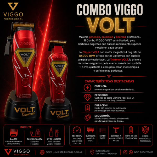 Producto - VIGGO VOLT - Clipper + Trimmer