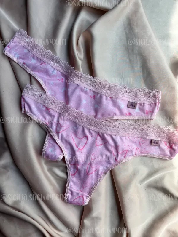 Producto - MEDIA DOCENA BOMBACHA ROSA CON PUNTILLA