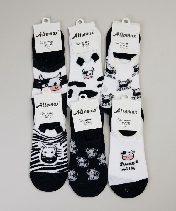 Producto - Zoquetes invisibles algodón MUU. pack x6 - 1