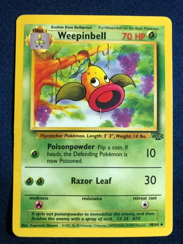Producto - POKEMON JUNGLE #48/64 WEEPINBELL UNLIMITED UNCOMMON