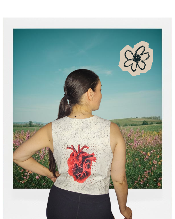 Producto - Chaleco ecocuero corazón