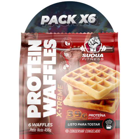 Producto - Waffles X-TREME (39g proteina) x6u- SUQUA FITNESS