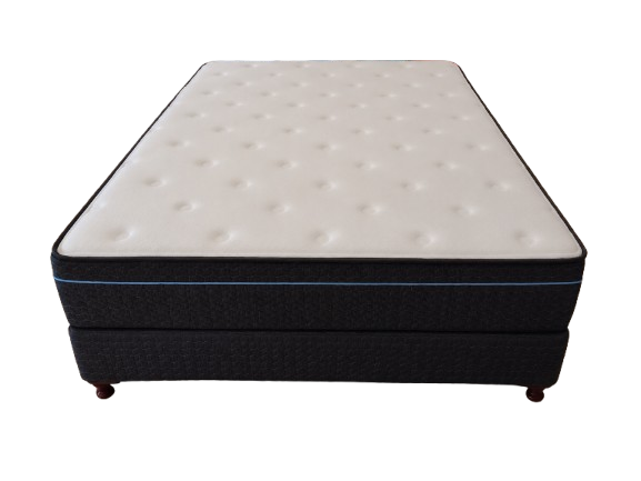 Producto - Conjunto sommier colchón de resor. pocket RUBIN 140x190x26cm R26H tela de punto - 1