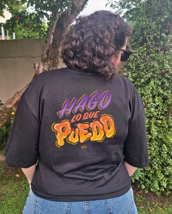 Producto - Remera Hago lo que puedo / Boxy oversize talles S