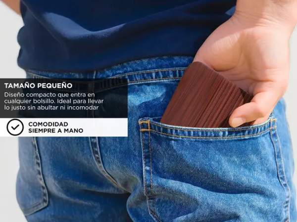 Producto - Billetera de Hombre Sobre Elegante -Marron Gadnic Wallet2 (BILLE02M) - 3
