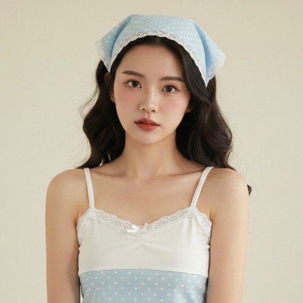 Producto - Set celeste polka dot