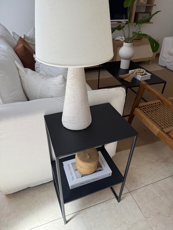 Producto - Mesa de Luz o Auxiliar  Hierro Negra - 3