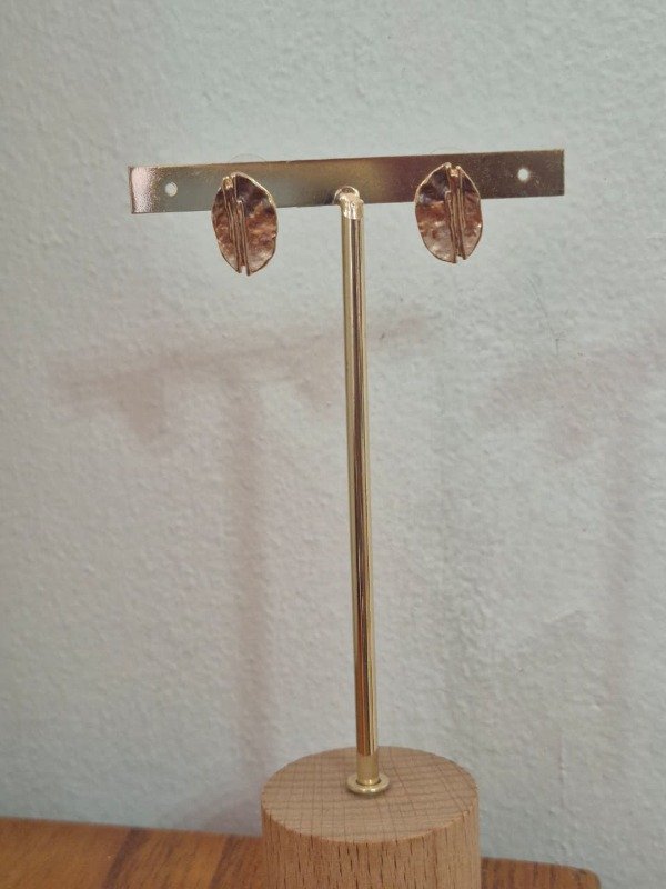 Producto - AROS OVALO GOLD - dorado