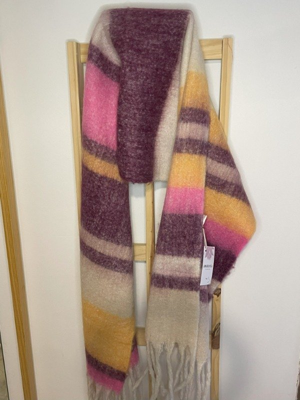 Producto - Bufandon Nube rayada Lila