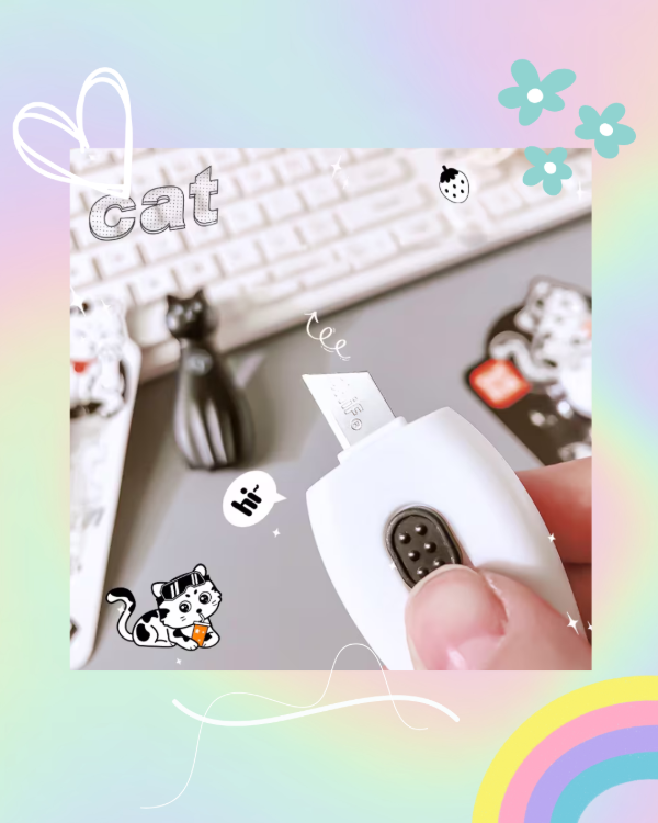 Producto - Mini Cutter Gatitos Blanco y Negro - 2