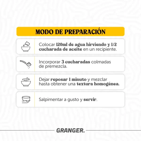 Producto - PURÉ DE ZAPALLO PROTEICO 150 GRS. - GRANGER - 2