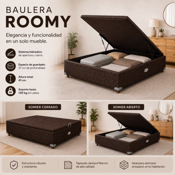 Producto - BOX BAULERA SPRINGWALL ROOMY 140 x 190 x 41cm