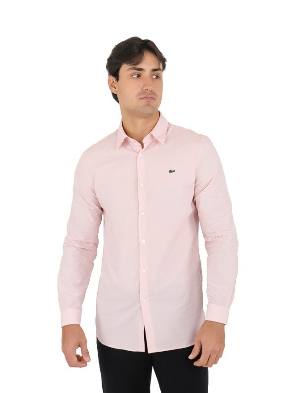 Producto - CAMISA LACOSTE SLIM FIT ROSA