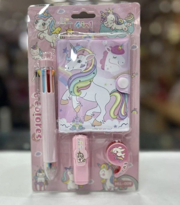 Producto - Kit libreta unicornio
