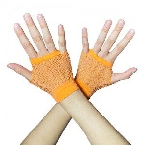 Producto - Guantes de red cortos naranjas