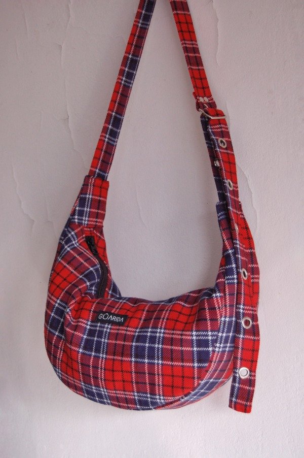 Producto - Cartera/morral tartán - 0