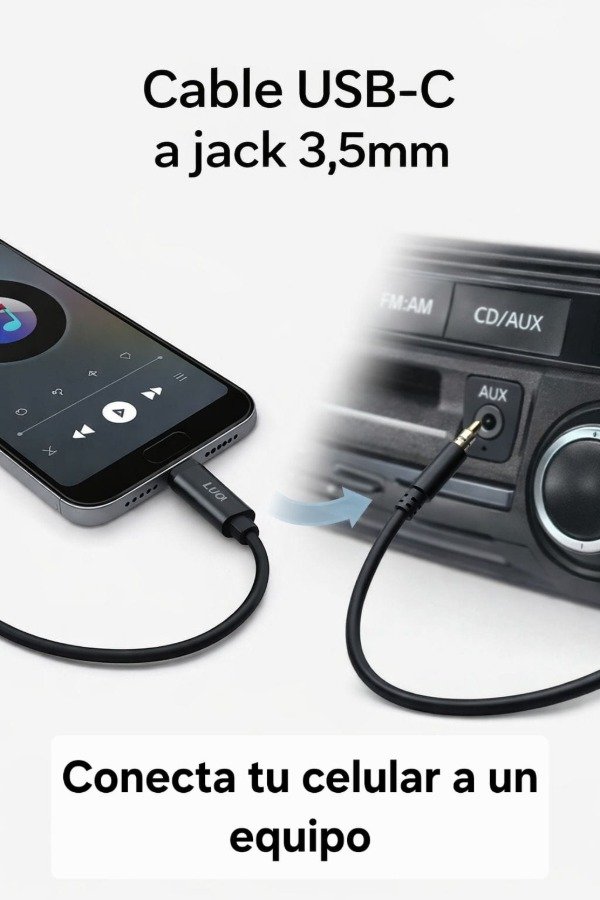 Producto - Cable Aux 3.5 a usb C