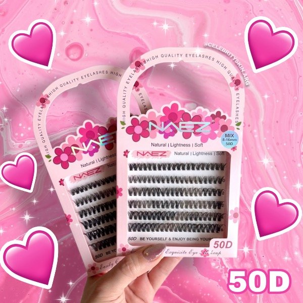 Producto - PESTAÑAS DIY CARTERITA ROSA 50D X 1 SET