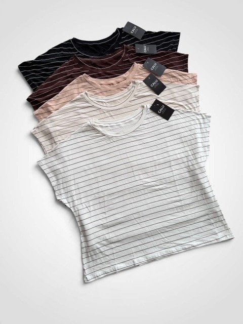 Producto - REMERA RAYADA DE ALGODON PEINADO PREMIUM 0881