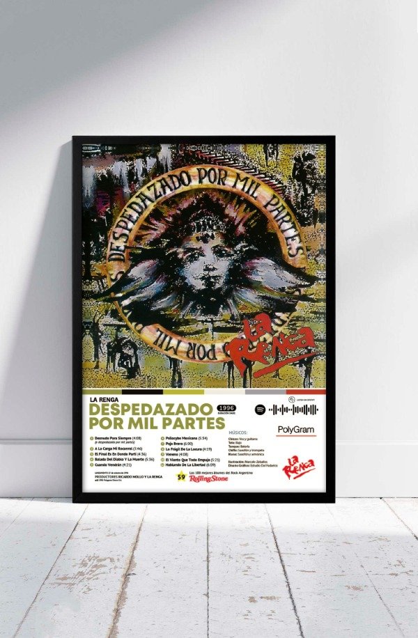 Producto - Cuadro - LA RENGA - Despedazado por mil partes