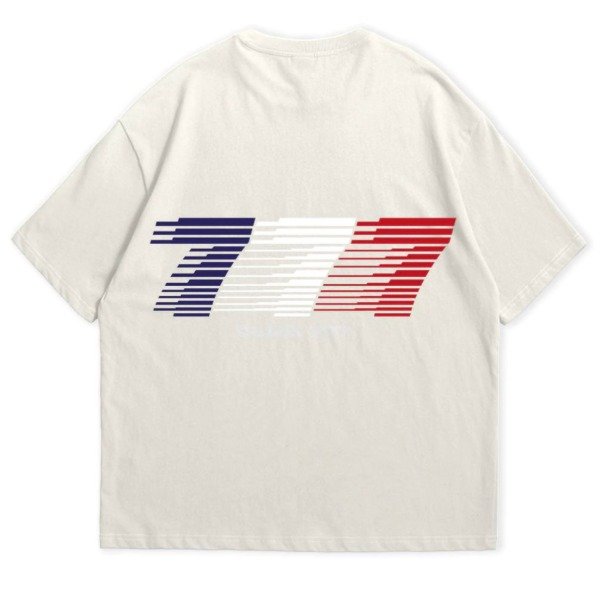 Remera Oversize France Crema — imagen 2