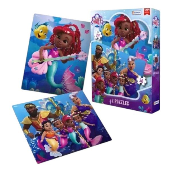 Producto - PUZZLE ARIEL LA SIRENITA de Disney Jr (24 y 36 pz)