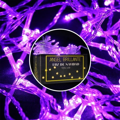 Producto - Luces arroz violeta 100 led