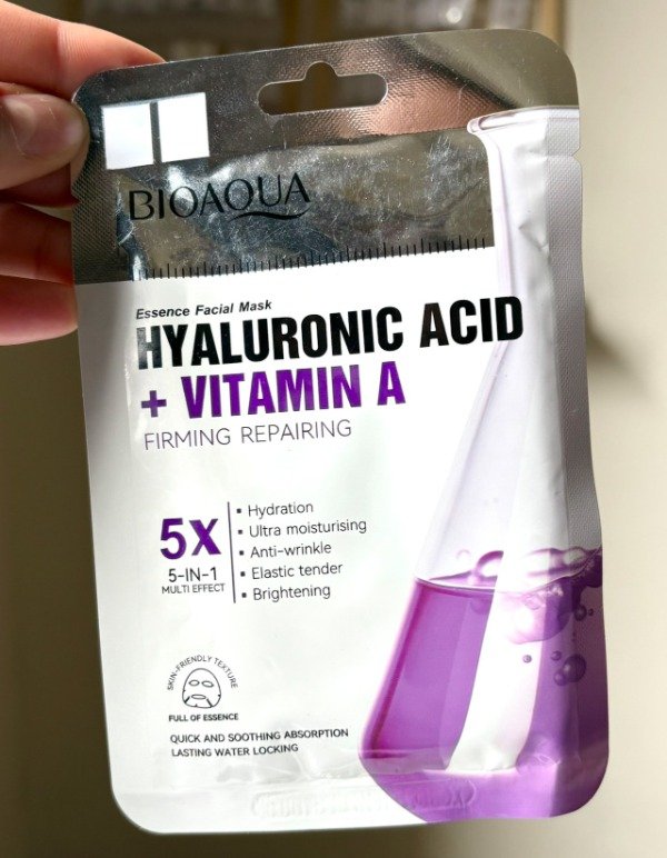 Producto - MASCARILLA FACIAL ACIDO HIALURÓNICO Y VITAMINA