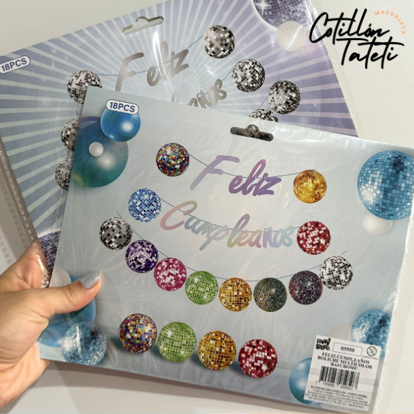 Producto - BANDERIN FELIZ CUMPLEAÑOS BOLICHE