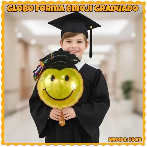 Producto - Globo emoji ribete graduación