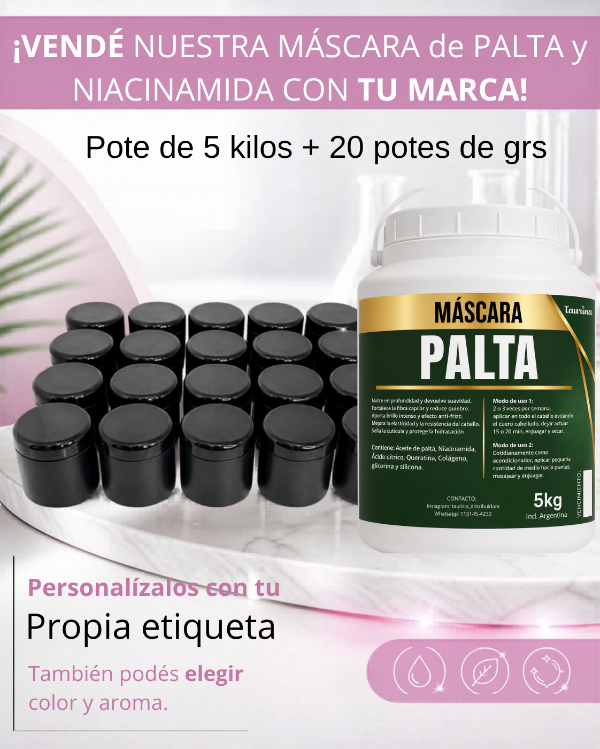 Producto - 5kg MÁSCARA PALTA + 20 potes 250