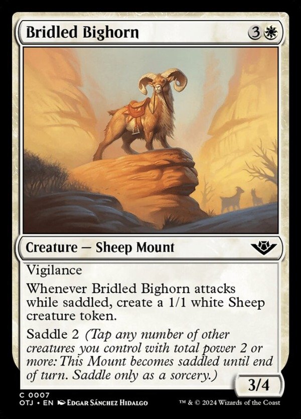 Producto - Bridled Bighorn #7  Outlaws of Thunder Junction
