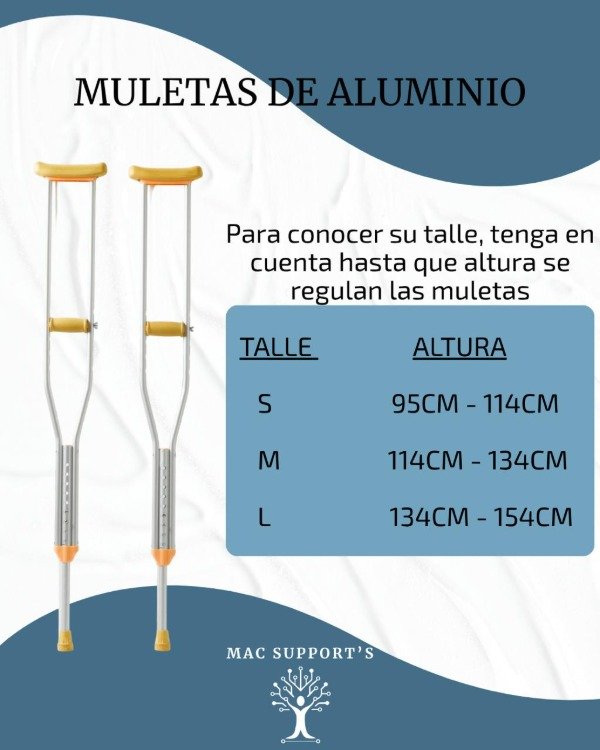 Producto - Muletas De Aluminio Livianas Regulables - 4