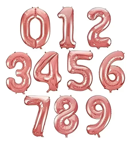 Producto - Globo número metalizado 32 pulgadas 70 cm - 6