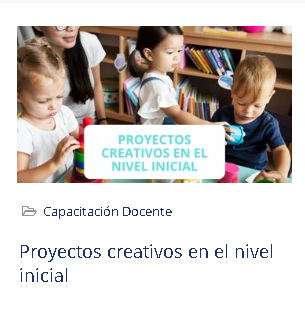 Producto - Proyectos creativos en el nivel inicial