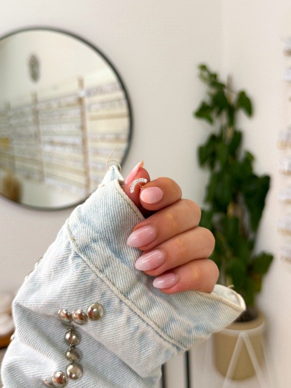 Producto - Piercing acero blanco arcoiris cúbics transparentes