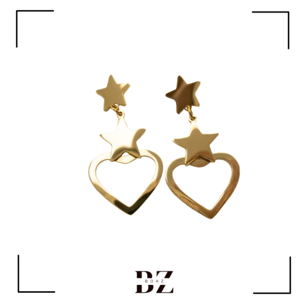 Producto - AROS ACERO DORADO X PAR 1461-3