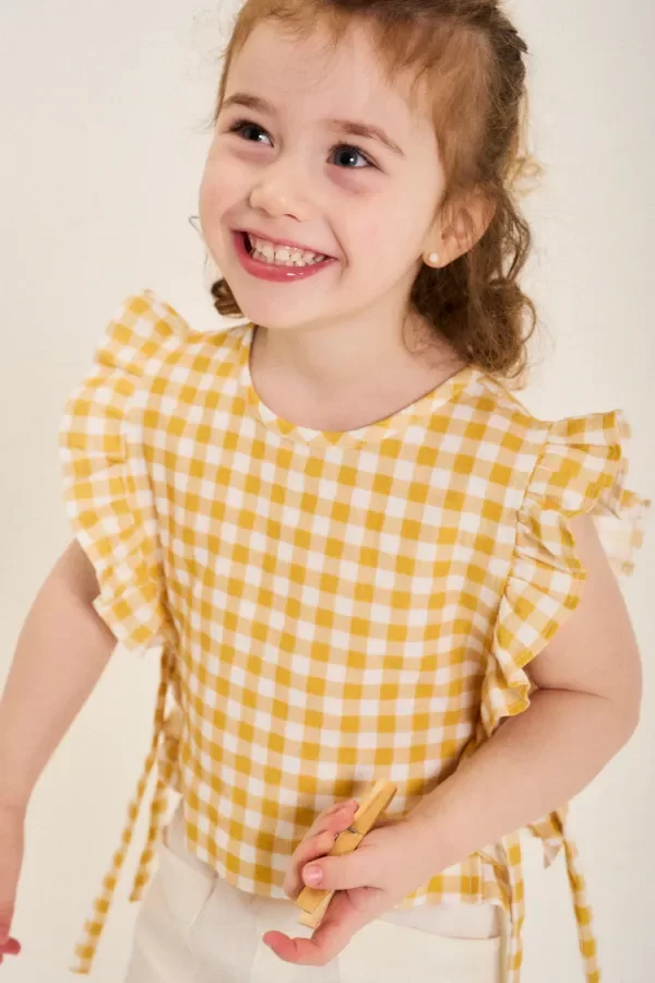 Producto - Blusa Peonia cuadros gris