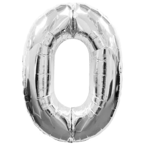 Producto - Número plateado 32' 80 cm #0