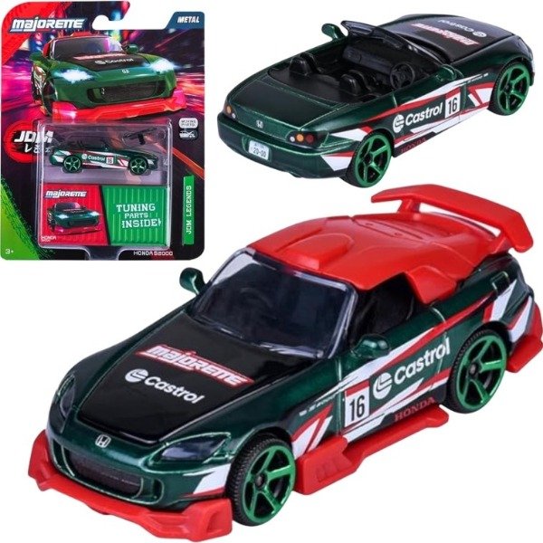 Producto - Majorette JDM Legends Deluxe Moving Parts Honda Civic S2000 - 0