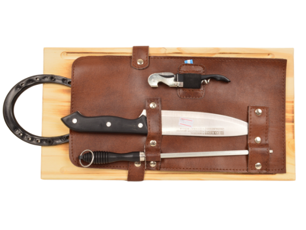 Producto - SET ASADO CUCHILLO+DESTAPADOR+AFILADOR