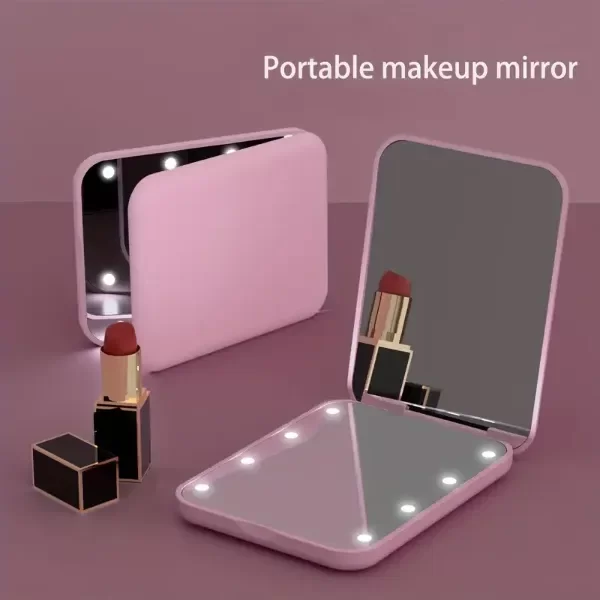 Producto - Espejo de cartera con luces LED a pila