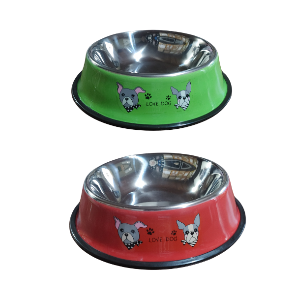 Producto - Comedero para perros en colores y estampados base 26 cm - 1