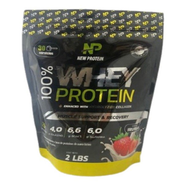 Producto - Suplemento En Polvo New Protein Whey Protein Sabor Frutilla x 908gr