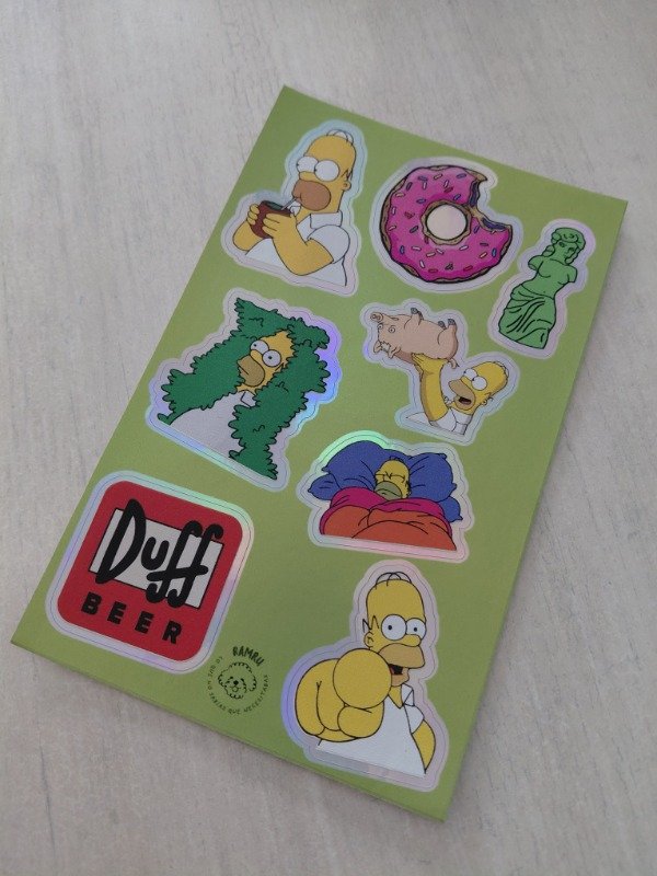 Producto - Planchitas de stickers - Los Simpson #005