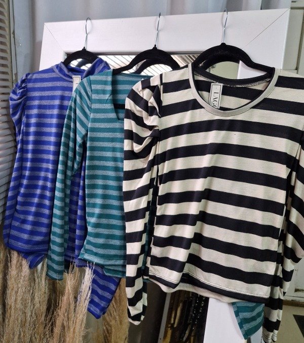 Producto - Polera rayada modal fino