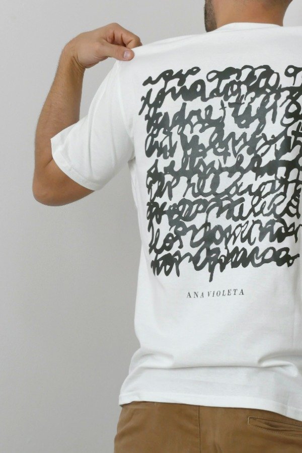 Producto - REMERA TRAZO BLANCA / UNISEX